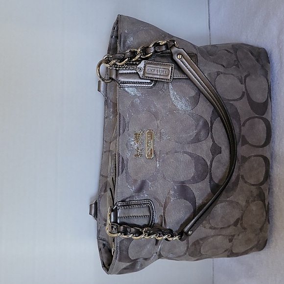Coach Handbags - Coach Madison East/West Op Art shoulder handbag